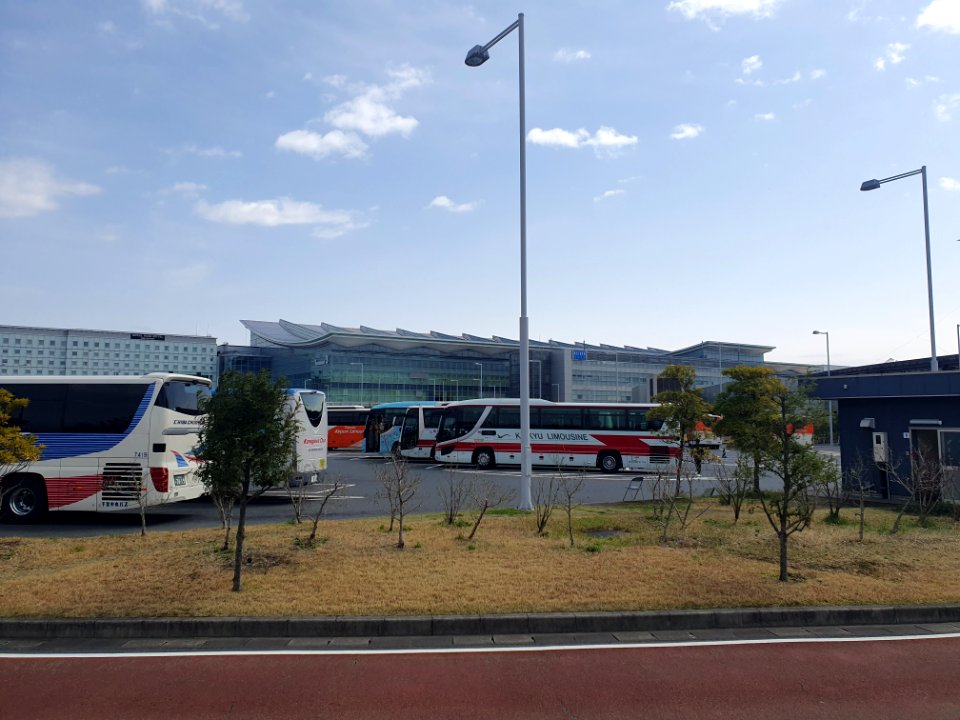 Landscapes of Haneda, shot from the free shuttle bus 13