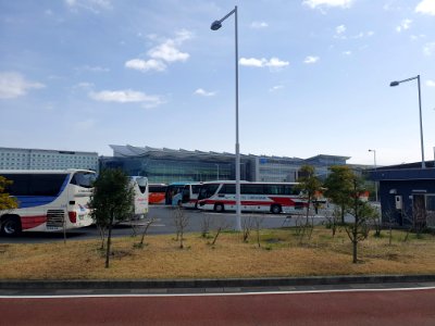 Landscapes of Haneda, shot from the free shuttle bus 13