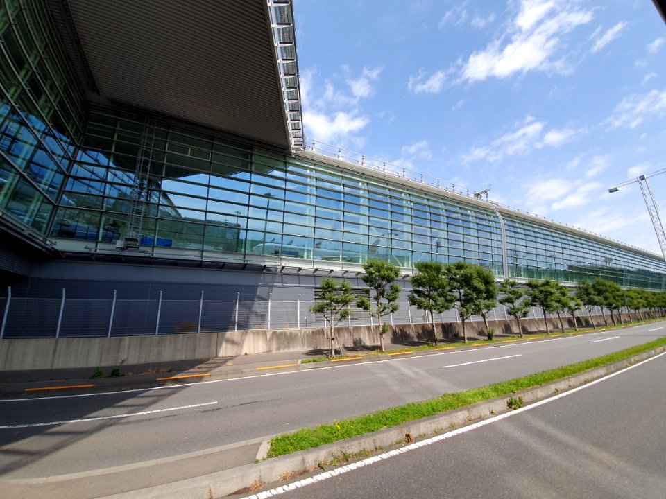 Landscapes of Haneda, shot from the free shuttle bus 22