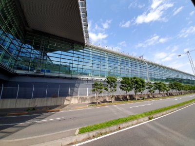 Landscapes of Haneda, shot from the free shuttle bus 22