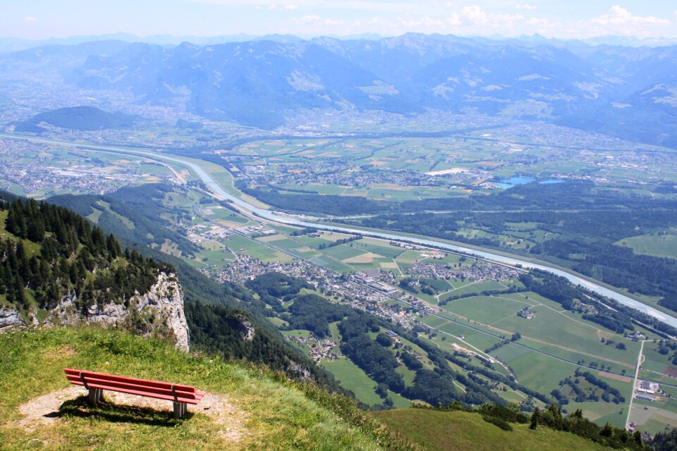 Alpine foothills of the alps hike