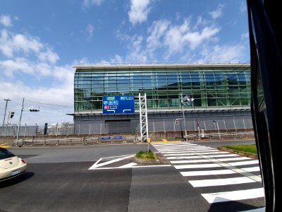 Landscapes of Haneda, shot from the free shuttle bus 28