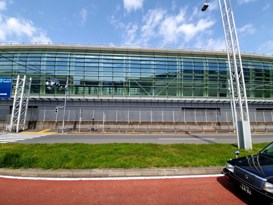 Landscapes of Haneda, shot from the free shuttle bus 26