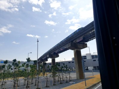 Landscapes of Haneda, shot from the free shuttle bus 24