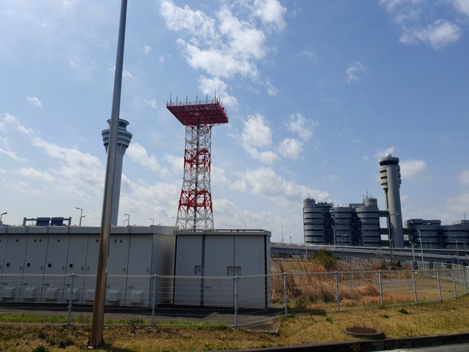 Landscapes of Haneda, shot from the free shuttle bus 2