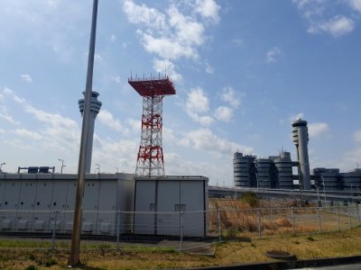 Landscapes of Haneda, shot from the free shuttle bus 2