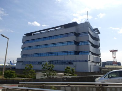 Landscapes of Haneda, shot from the free shuttle bus 8