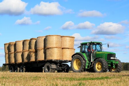 Agriculture tractor field