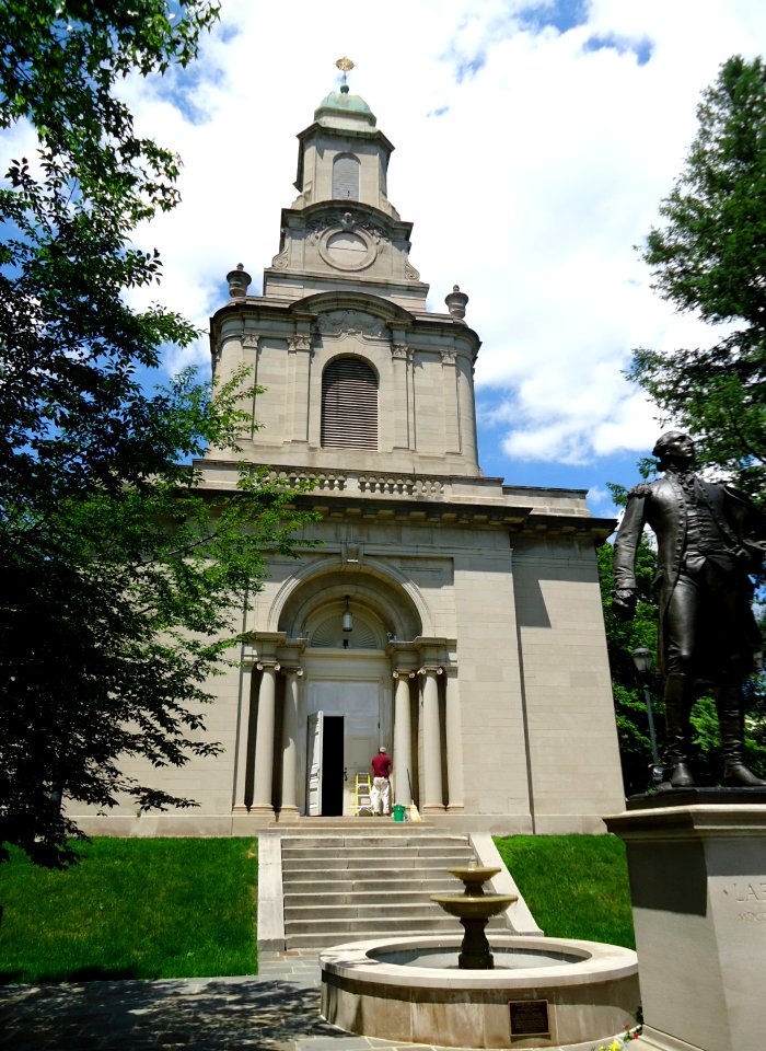 Lafayette College Easton PA 37 building fountain statue