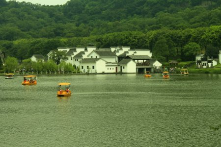 Lake and Water Town in CCTV Nanhai Studio, Foshan, Guangdong, China, picture1