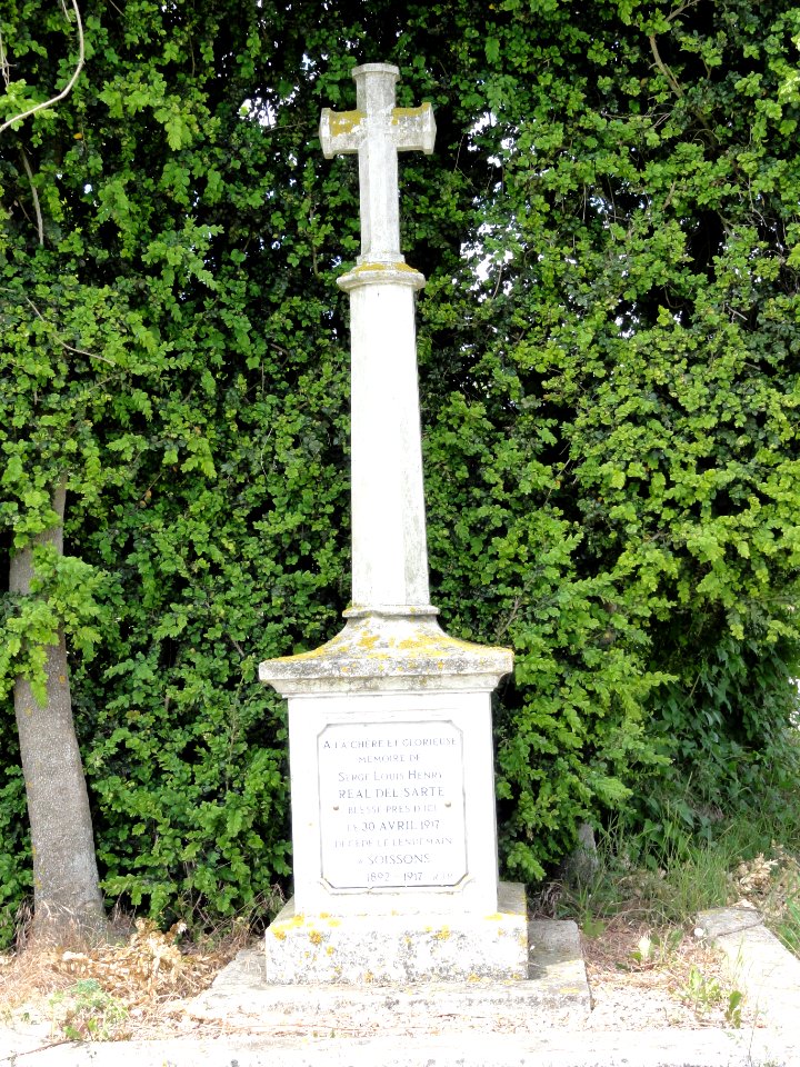 Laffaux (Aisne) croix, monument 1917