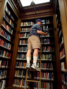 Lafayette College Easton PA 28 reading book up high