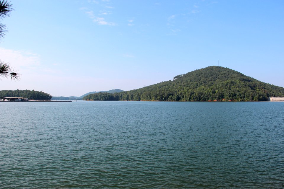 Lake Allatoona viewed from Gatewood Park, August 2016
