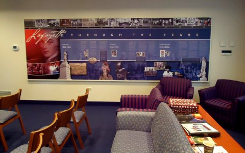 Lafayette College in Easton PA 2 Admissions waiting lounge