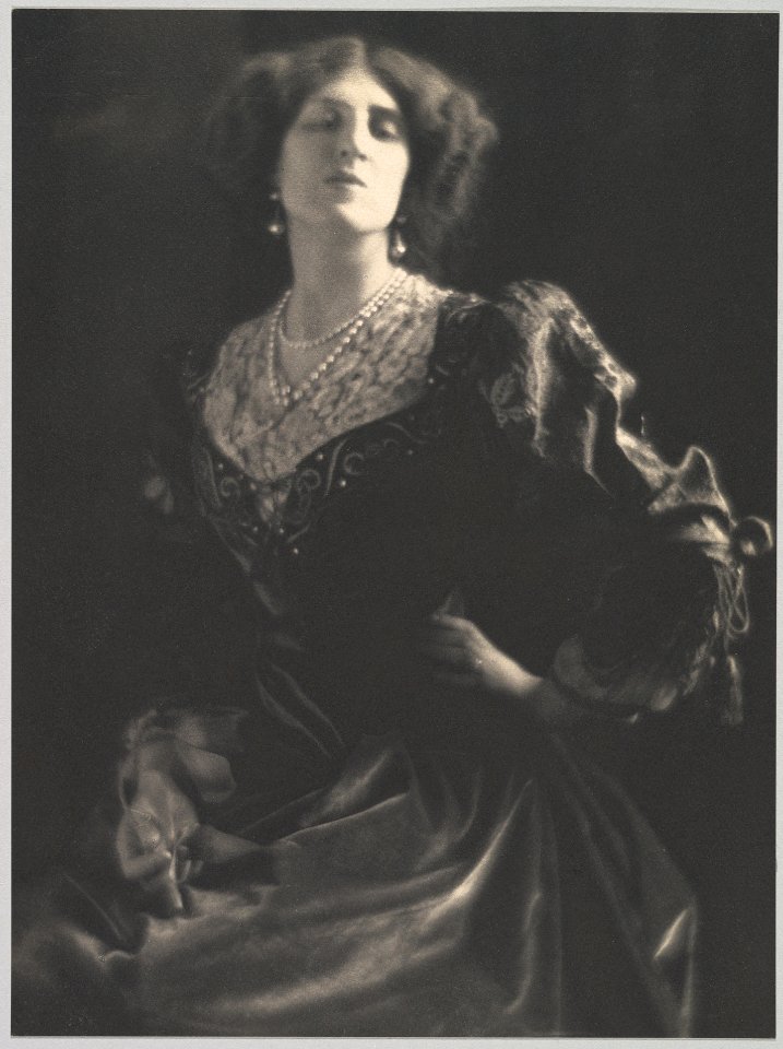 Lady Ottoline Morrell by Adolf de Meyer circa 1912