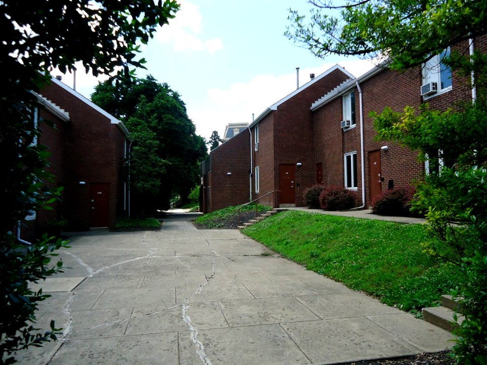 Lafayette College Easton PA 48 walkway between dorms