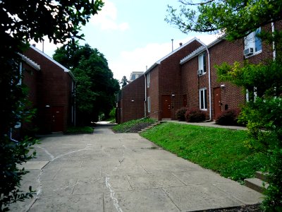 Lafayette College Easton PA 48 walkway between dorms