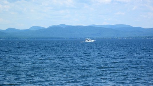 Lake Champlain View with boat