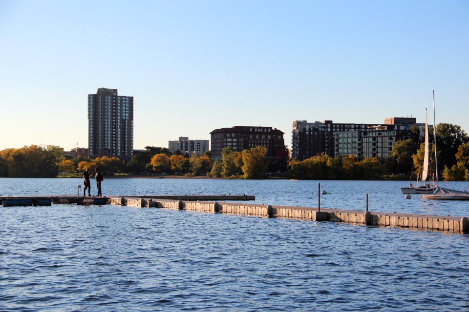 Lake Calhoun pier, Oct 2017