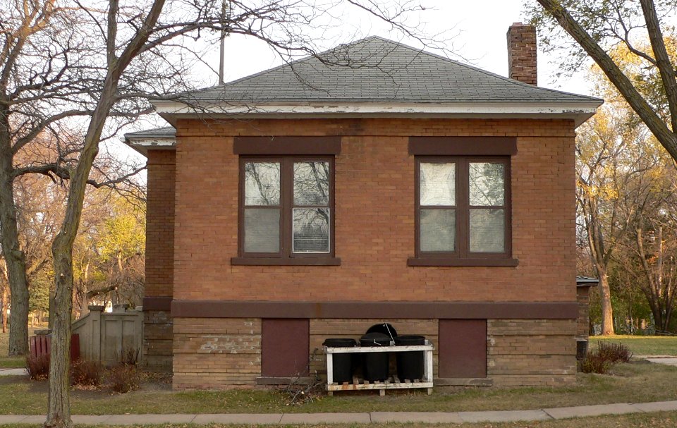 Lake Andes, South Dakota library from W