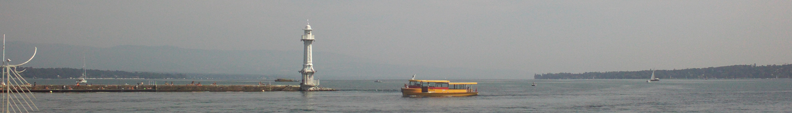 Lake Geneva banner Mouette boat