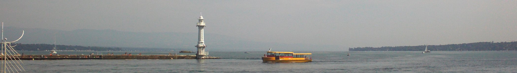 Lake Geneva banner Mouette boat