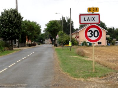 Laix (Meurthe-et-M.) city limit sign