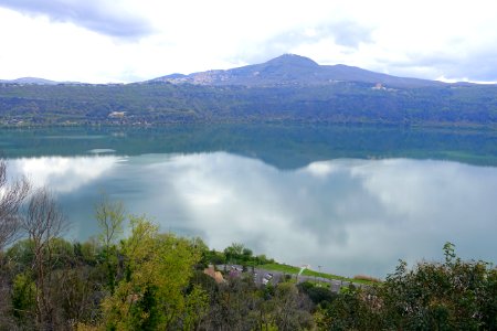 Lake Albano from Castel Gandolfo - Castel Gandolfo - DSC04502