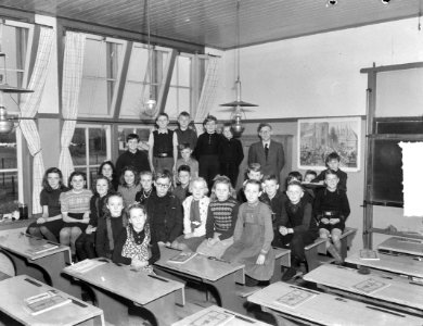 Lagere School te Putten. Klassefoto, Bestanddeelnr 903-1035