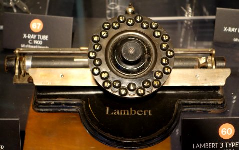 Lambert 3 typewriter, c. 1904 - Museum of Science and Industry (Chicago) - DSC06799
