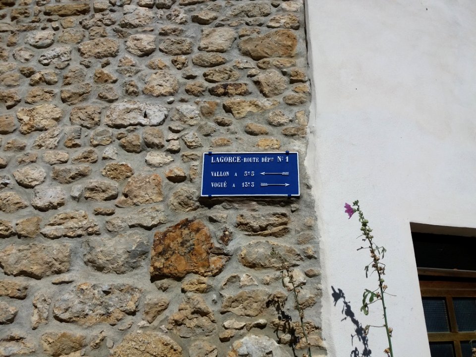 Lagorce - Panneau Vallon - Vogüé