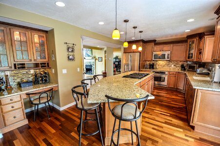 House remodel granite counters photo