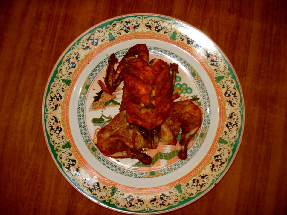 Lahori Charga after steam cooking