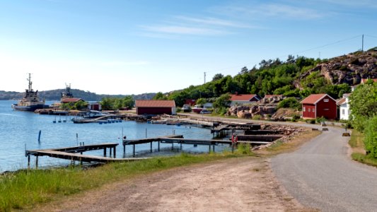 Lahälla harbor from the south road 2 photo