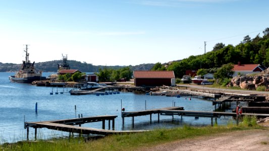 Lahälla harbor from the south road 1 photo