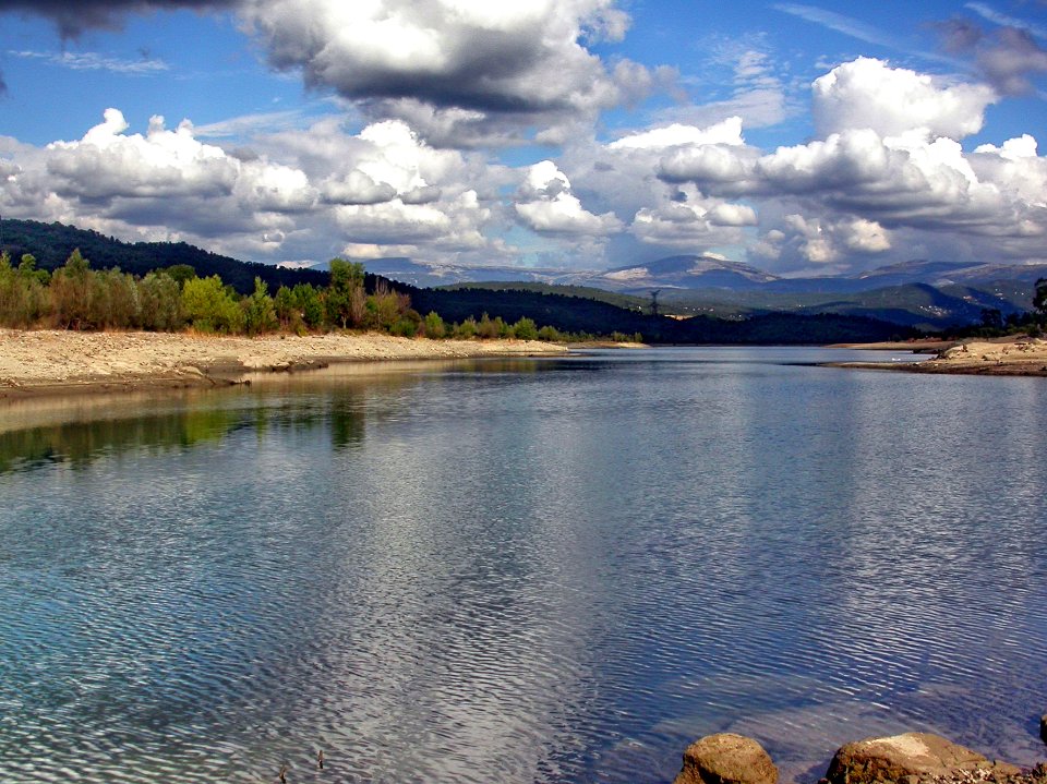Lac de Saint-Cassien, marnage de 2006