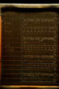 Laid mold and deckle, France - Robert C. Williams Paper Museum - DSC00441