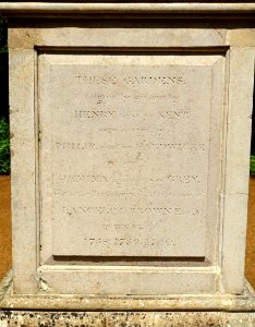 Lancelot Brown monument inscription - Wrest Park - Bedfordshire, England - DSC08215