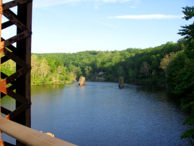 Lake Zoar old bridge 105