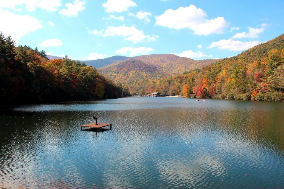 Lake Trahlyta, Vogel State Park, Oct 2016 2