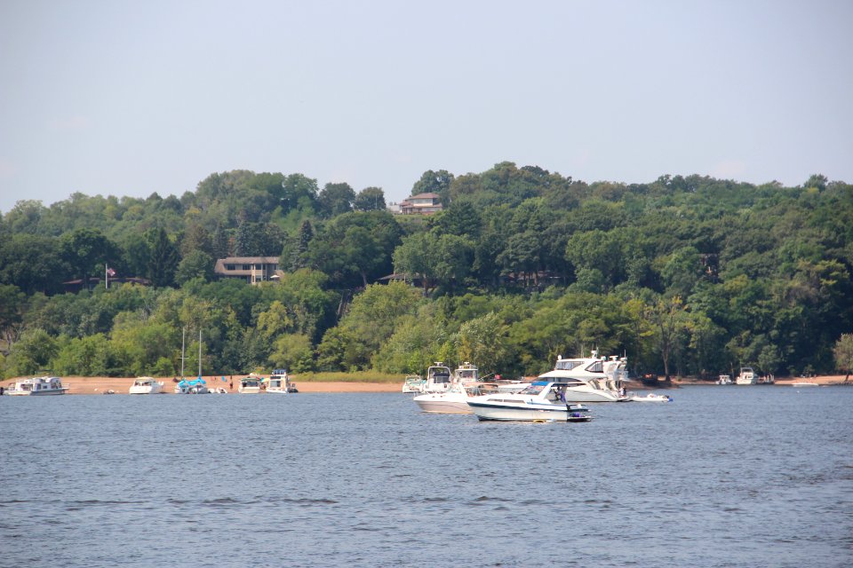 Lakeland, Minnesota seen from Hudson, WI, Aug 2018
