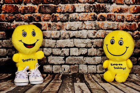 Funny happy plush