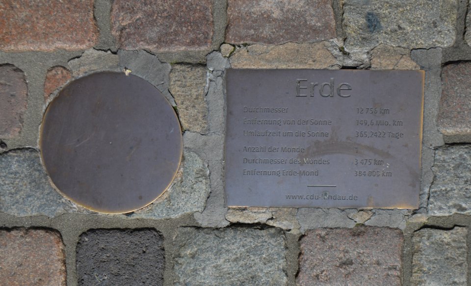 Landau in der Pfalz, Planetenweg, Erde