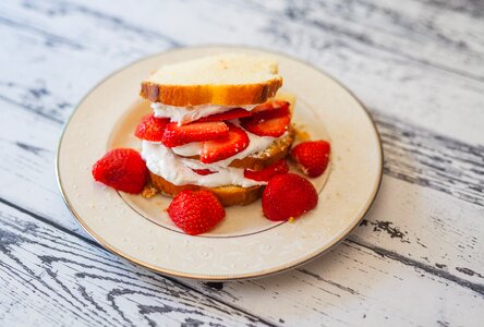 Fruits plate strawberries