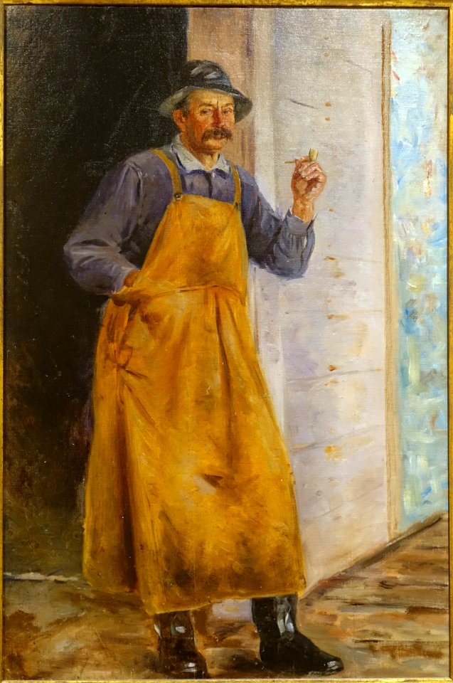 Lal Davis by Augustus W. Buhler, c. 1895, oil on canvas - Cape Ann Museum - Gloucester, MA - DSC01384