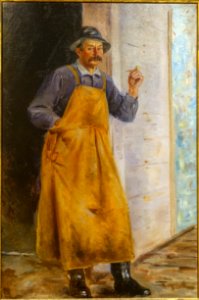 Lal Davis by Augustus W. Buhler, c. 1895, oil on canvas - Cape Ann Museum - Gloucester, MA - DSC01384