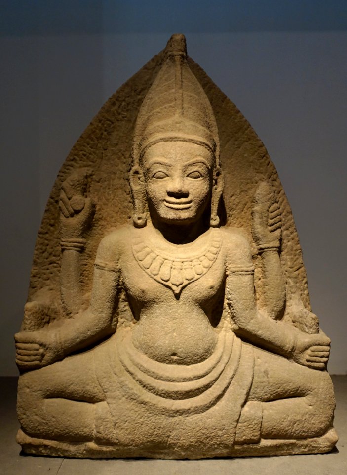 Lakshmi, 12th-13th century AD, sandstone - Museum of Vietnamese History - Ho Chi Minh City - DSC06118