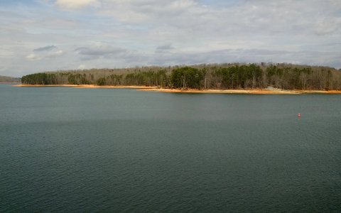 Lake Hartwell State Park seen from the highway