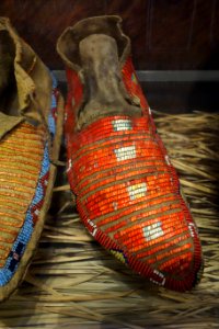 Lakota moccasin, 1880-1890 - Bata Shoe Museum - DSC00601