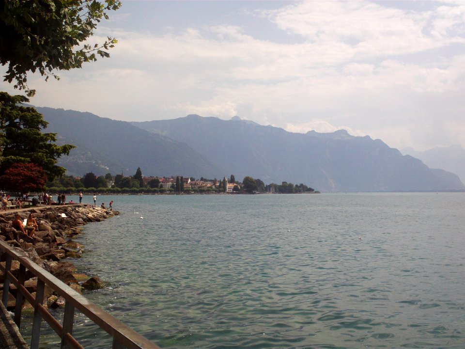 Lake view to the southeast in Vevey